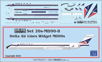 1:200 Delta Airlines ('Widget'cs) McDD MD-90-30