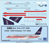 1:125 US Air (1989 cs)  Boeing 737-200