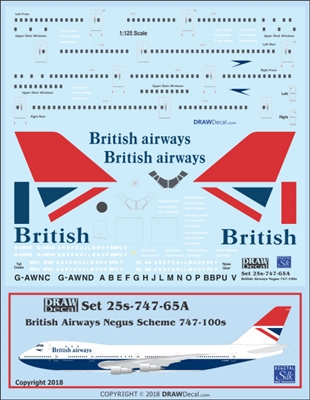 1:125 British Airways (Negus cs) Boeing 747-100