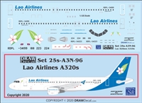 1:125 Lao Airlines Airbus A.320
