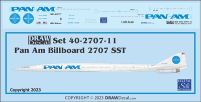 1:400 Pan Am (billboard cs) Boeing 2707 SST