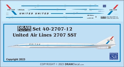 1:400 United Airlines Boeing 2707 SST