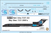 1:144 SkyOne Boeing 727-200