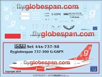 1:144 flyglobespan.com Boeing 737-300 G-GSPN