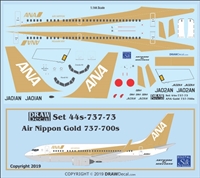 1:144 Air Nippon (gold cs) Boeing 737-700(W)