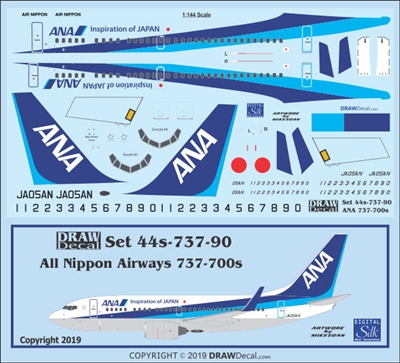 1:144 All Nippon Boeing 737-700(W)