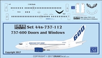 1:144 Boeing 737-600 Doors, Windows & Details