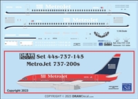 1:144 MetroJet Boeing 737-200