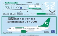 1:144 Turkmenistan Boeing 737-700