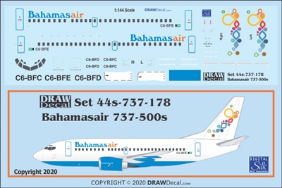 1:144 Bahamasair Boeing 737-500