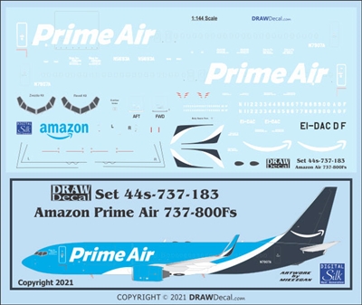 1:144 Amazon Prime Air Boeing 737-800BCF