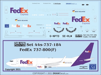 1:144 FedEx Boeing 737-800F