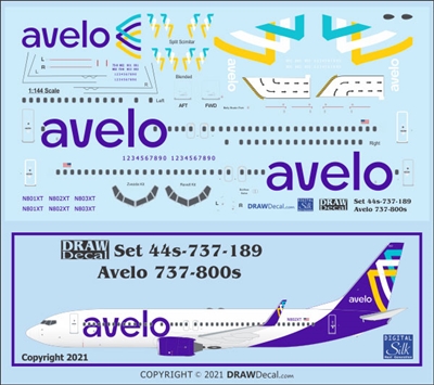 1:144 Avelo Airlines Boeing 737-800