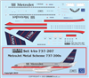 1:144 MetroJet (US Air metal cs) Boeing 737-200