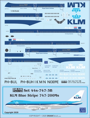1:144 KLM Boeing 747-200M (Combi)