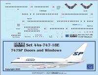 1:144 Boeing 747SP Windows, Door & Details