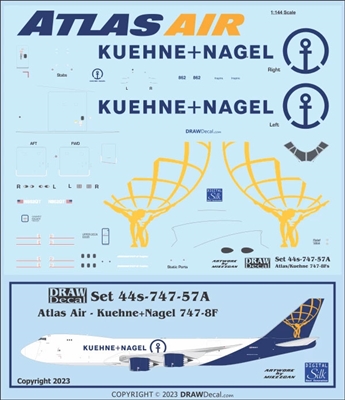 1:144 Atlas Air / Kuehne+Nagel Boeing 747-8F