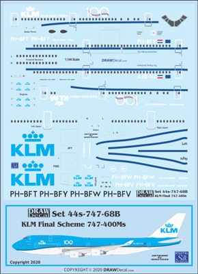 1:144 KLM (2014 cs)  '100 Years' Boeing 747-400M