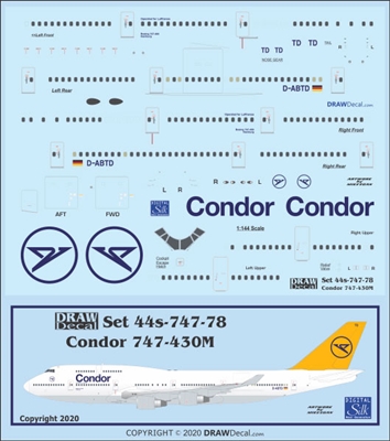 1:144 Condor Boeing 747-400M