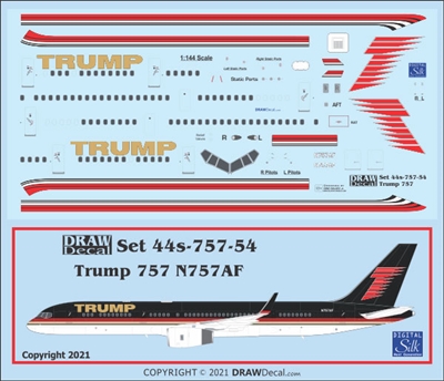 1:144 Trump Boeing 757-200