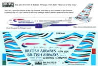 1:144 British Airways 'Waves of the City' Boeing 767-300ER