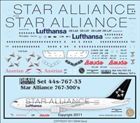 1:144 Lufthansa / Lauda Air / Austrian Airlines 'Star Alliance' Boeing 767-300ER