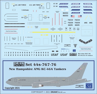 1:144 USAF 'New Hampshire ANG'  KC-46A Pegasus (Boeing 767-200)