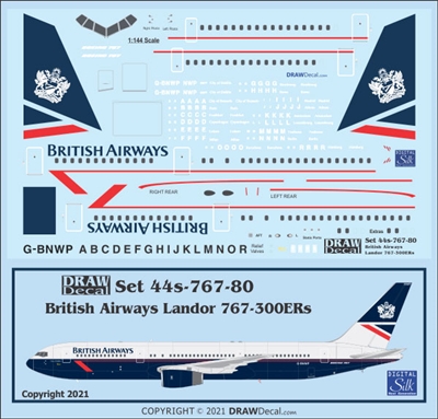 1:144 British Airways (Landor cs) Boeing 767-300ER