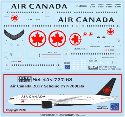 1:144 Air Canada (2017 cs)  Boeing 777-200ER