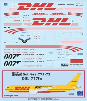 1:144 DHL Boeing 777-2F