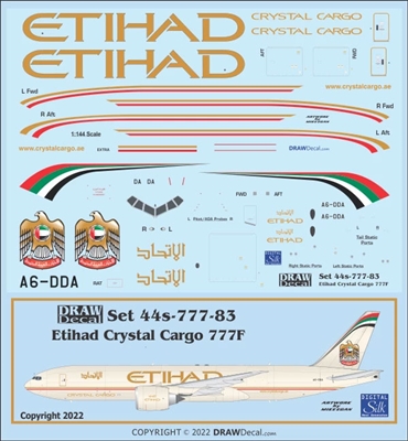 1:144 Etihad Crystal Cargo Boeing 777-2F