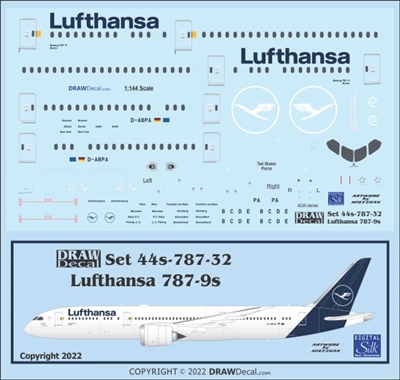 1:144 Lufthansa (2018 cs) Boeing 787-9