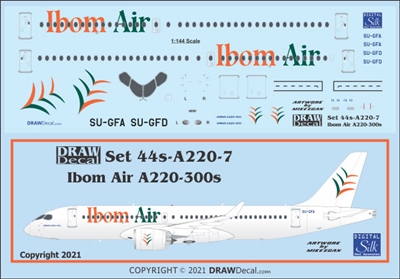 1:144 Ibom Air Airbus A.220-300