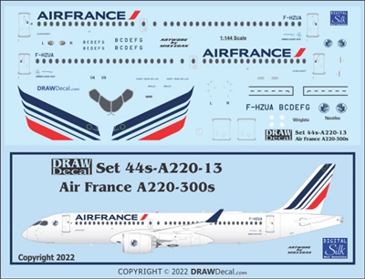 1:144 Air France Airbus A.220-300