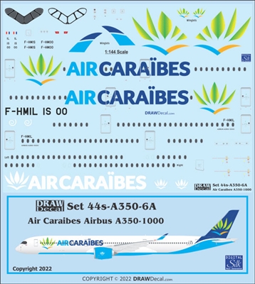 1:144 Air Caraibes Airbus A.350-1000