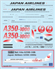 1:144 Japan Airlines Airbus A.350-1000