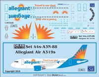 1:144 Allegiant Air Airbus A.319