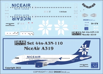 1:144 Nice Air (North Iceland Air) Airbus A.319