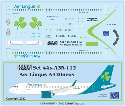 1:144 Aer Lingus (2019 cs) Airbus A.320 NEO