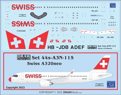 1:144 Swiss (2012 cs) Airbus A.320NEO