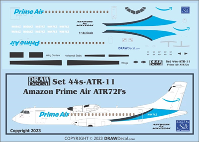 1:144 Amazon Prime Air ATR72F