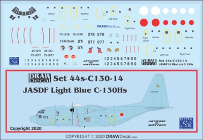 1:144 Japan Air Self Defence Force C-130H Hercules (blue cs)