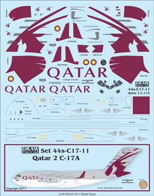 1:144 Qatar Airways McDD C-17A Globemaster III