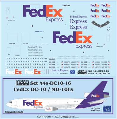 1:144 FedEx McDD DC-10, MD-10