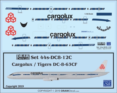 1:144 Cargolux (Flying Tiger Line cs)  Douglas DC-8-63CF