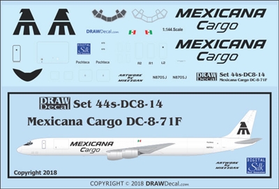 1:144 Mexicana Cargo Douglas DC-8-71F