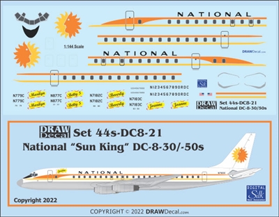 1:144 National Airlines Douglas DC-8-32 / -51