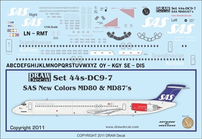 1:144 SAS McDD MD-80 / MD-87
