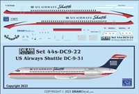 1:144 US Airways Shuttle Douglas DC-9-30