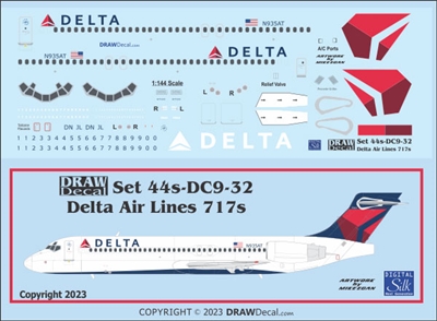 1:144 Delta Airlines (2007 cs) Boeing 717-200